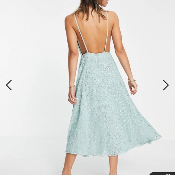 ASOS EDITION embellished cami midi dress - Picture 3 of 9